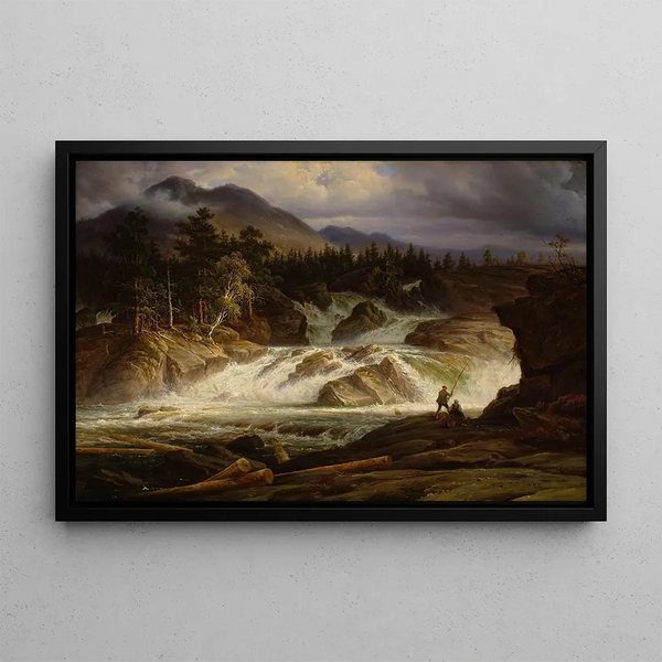 Les chutes de Labro - Thomas Fearnley — framed artwork on a wall
