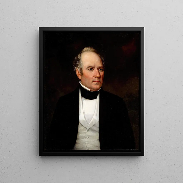 Portrait of Sam Houston 1793-1863 - Thomas Flintoff — framed artwork on a wall