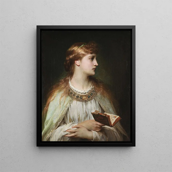 Ophélie - Thomas Francis Dicksee — framed artwork on a wall