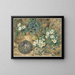 Nature morte avec un nid d'oiseaux, des violettes, des primevères et des fleurs de pommier - Thomas Frederick Collier — framed artwork on a wall
