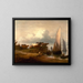 Coastal landscape painting - Thomas Gainsborough — framed artwork on a wall