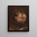 after a traditionally attributed Van Dyck painting depicting Two monks reading - Thomas Gainsborough — framed artwork on a wall