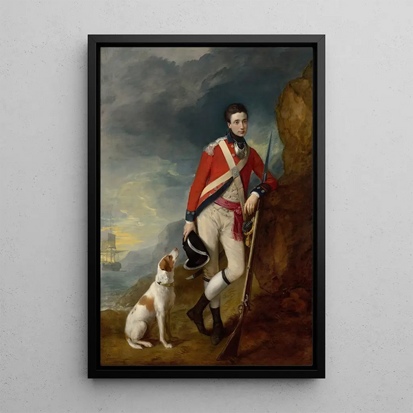 An officer of the 4th Foot Regiment - Thomas Gainsborough — framed artwork on a wall