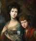 Elizabeth and Thomas Linley Painting - Thomas Gainsborough — artwork view