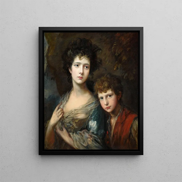 Elizabeth and Thomas Linley Painting - Thomas Gainsborough — framed artwork on a wall