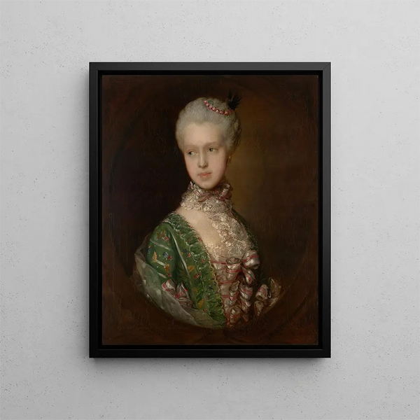 Elizabeth Wrottesley, later Duchess of Grafton - Thomas Gainsborough — framed artwork on a wall
