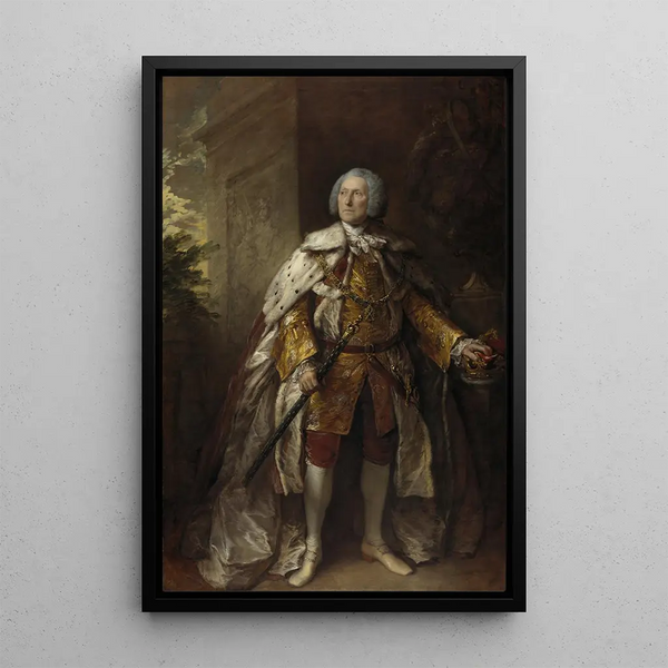John Campbell 4th Duke of Argyll around 1693 1770 Soldier - Thomas Gainsborough — framed artwork on a wall