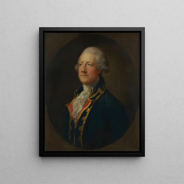 John Hobart 1723-1793 2nd Earl of Buckinghamshire - Thomas Gainsborough — framed artwork on a wall