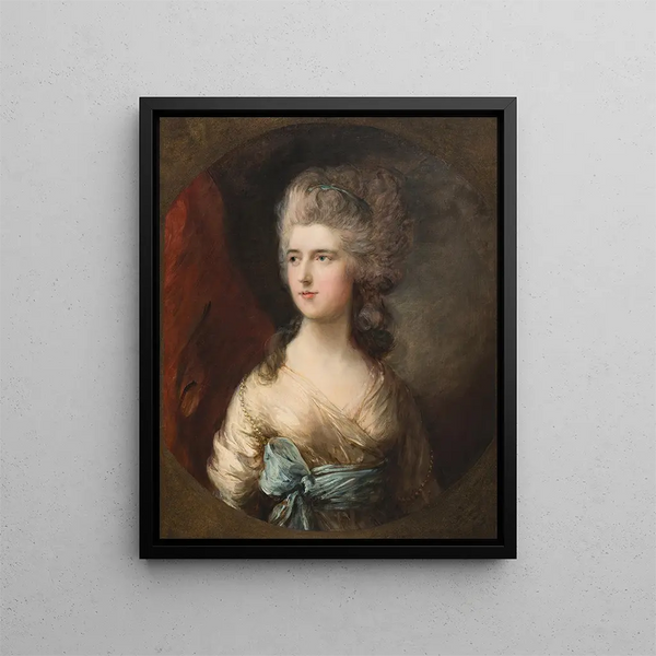 Lady Anne Horace Waldegrave - Thomas Gainsborough — framed artwork on a wall