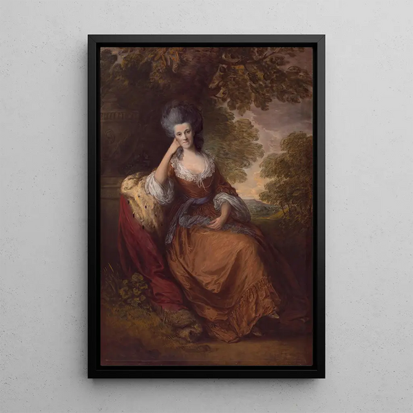 Lady Anne Hamilton - Thomas Gainsborough — framed artwork on a wall