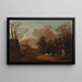 Landscape with a Milkmaid - Thomas Gainsborough — framed artwork on a wall
