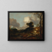 Landscape with Stream and Weir - Thomas Gainsborough — framed artwork on a wall