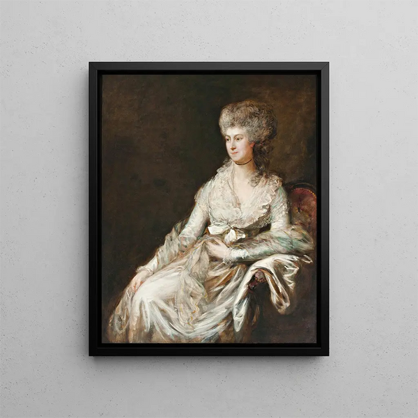 Madame Lebrun - Thomas Gainsborough — framed artwork on a wall