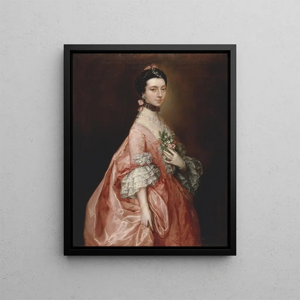 Mary Little plus tard Lady Carr - Thomas Gainsborough — framed artwork on a wall
