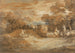 Mountain landscape painting with figures, sheep, and fountain - Thomas Gainsborough — artwork view