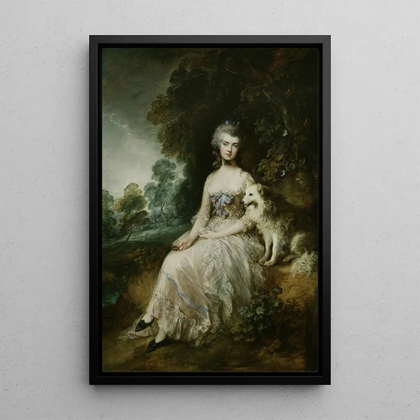 Mme Mary Robinson Perdita - Thomas Gainsborough — framed artwork on a wall