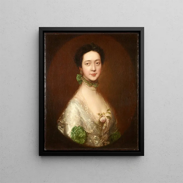 Mme William Monck - Thomas Gainsborough — framed artwork on a wall