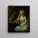 Mme William Tennant and Mary Wylde sitting in a landscape - Thomas Gainsborough — framed artwork on a wall