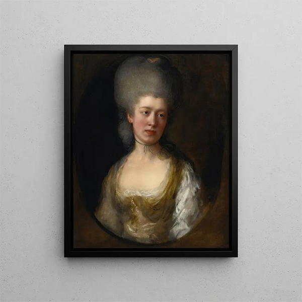 Portrait of Lady Catherine Ponsonby, Duchess of St Albans - Thomas Gainsborough — framed artwork on a wall