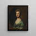 Portrait Painting of Mrs. Isaac Elton - Thomas Gainsborough — framed artwork on a wall