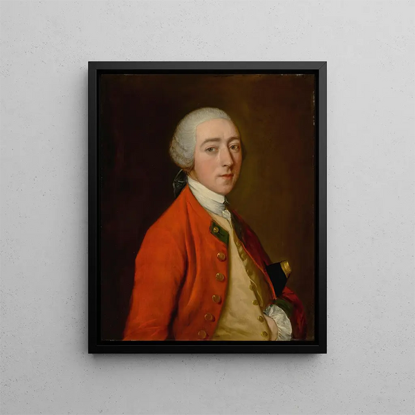 Portrait painting of Robert Price, squire of Foxley - Thomas Gainsborough — framed artwork on a wall