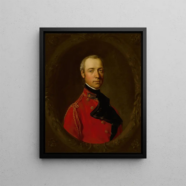 Portrait of Colonel the Honorable Charles Hamilton - Thomas Gainsborough — framed artwork on a wall