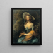 Portrait of Miss Evans - Thomas Gainsborough — framed artwork on a wall