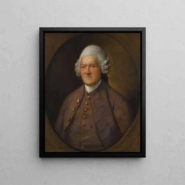 Portrait of Sir John Pringle, 1st Baronet - Thomas Gainsborough — framed artwork on a wall