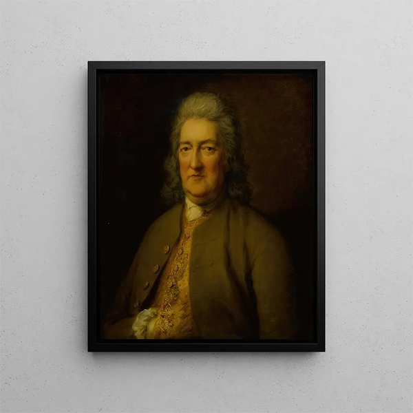 Portrait of Surgeon General David Middleton - Thomas Gainsborough — framed artwork on a wall