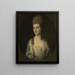 Portrait of a young woman called Miss Sparrow - Thomas Gainsborough — framed artwork on a wall