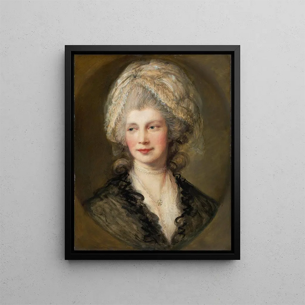 Queen Charlotte Painting - Thomas Gainsborough — framed artwork on a wall