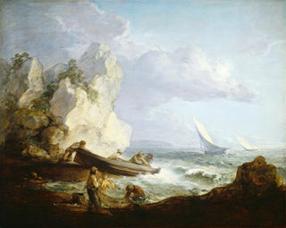Beach with Fishermen - Thomas Gainsborough — artwork view