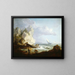 Beach with Fishermen - Thomas Gainsborough — framed artwork on a wall