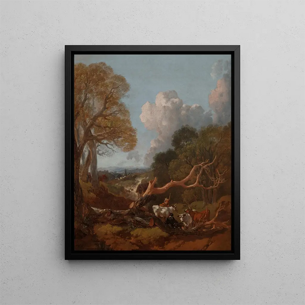 L'Arbre tombé - Thomas Gainsborough — framed artwork on a wall