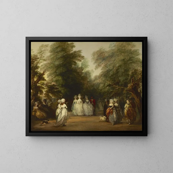 Le Mall dans le parc St James - Thomas Gainsborough — framed artwork on a wall