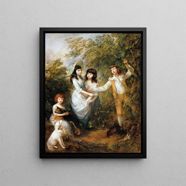 Les Enfants de Marsham - Thomas Gainsborough — framed artwork on a wall