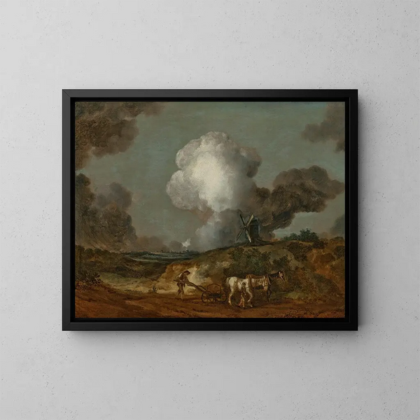 The Suffolk Plough - Thomas Gainsborough — framed artwork on a wall