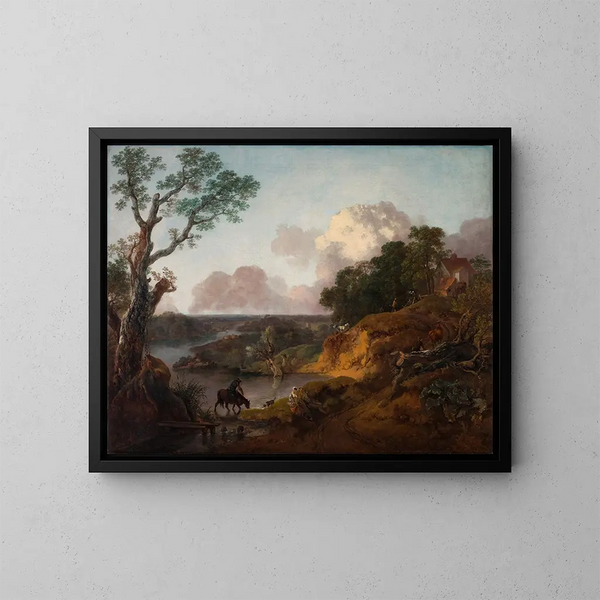 View in Suffolk - Thomas Gainsborough — framed artwork on a wall