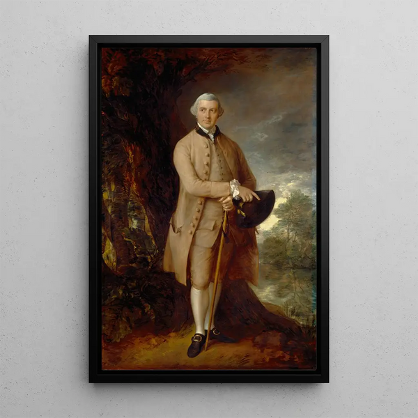 William JohnstonePulteney later fifth Lord Pulteney - Thomas Gainsborough — framed artwork on a wall