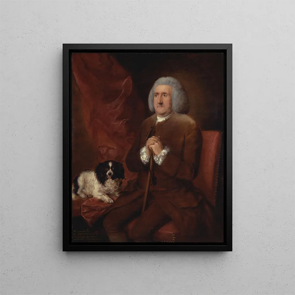William Lowndes Painting, Auditor of Her Majesty's Court of the Chancery - Thomas Gainsborough — framed artwork on a wall
