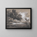 Landscape painting with countryside cart and figures - Thomas Gainsborough — framed artwork on a wall