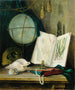 Still life with a globe and shells - Thomas Germain Joseph Duvivier — artwork view
