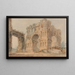 Janus Arch Painting after Piranèse - Thomas Girtin — framed artwork on a wall