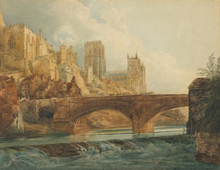 Cathedral and Durham Castle - Thomas Girtin — artwork view