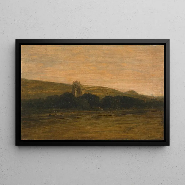 Priory of Guisborough - Thomas Girtin — framed artwork on a wall
