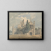 Abbey of Kirkstall northwest view - Thomas Girtin — framed artwork on a wall