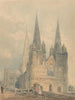 Cathedral of Lichfield Staffordshire - Thomas Girtin — artwork view