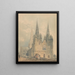 Cathedral of Lichfield Staffordshire - Thomas Girtin — framed artwork on a wall