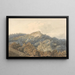 Rocca di Papa with Monte Cavo - Thomas Girtin — framed artwork on a wall