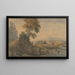 Romantic Landscape Painting - Thomas Girtin — framed artwork on a wall